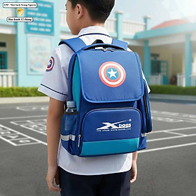Balo học sinh nam cấp 1 Xbags XB3017 – balo đi học nhẹ bền chống nước kèm bóp bút tiện lợi
