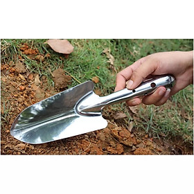 Mua Xẻng làm vườn Inox cầm tay chống rỉ  siêu bền D27xR8cm