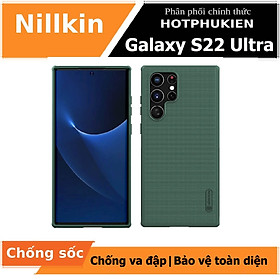 Ốp Lưng Sần chống sốc cho Samsung Galaxy S22 Ultra hiệu Nillkin Super Frosted Shield Pro - hàng nhập khẩu