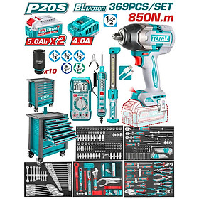 BỘ 369 MÓN TRONG TỦ XE ĐẨY ĐỰNG CÔNG CỤ THPTCS83692 TOTAL -HÀNG CHÍNH HÃNG