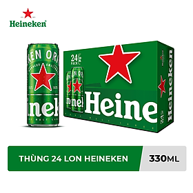 Thùng Bia Heineken 24 Lon Cao Sleek 330ml Lon