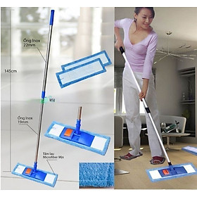 Cây lau nhà cán dài bản lớn đế nhựa