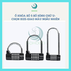 [VIDEO]- Ổ khóa số 5 số đổi mật mã, khóa hành lý, khóa cửa, tủ- CHỌN CỠ- Ổ khóa 5 số hình chữ U, khóa vali, khóa xe không cần dùng chìa- GIAO MÀU NGẪU NHIÊN