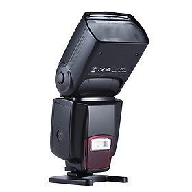 Andoer Ad-560Ii Pro Universal Camera Flash Speedlite On-Camera Flash Gn50 W/ Adjustable Led Fill Light With Color - Black