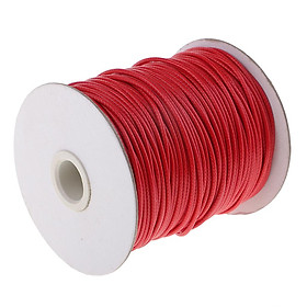 82M Waxed Cotton Cord DIY Jewelry Making Thread Beads Supply 2mm