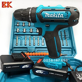 Mua Máy Khoan Pin Bê Tông Bắt Vít MAKITA 24V - 3 chức năng- 2 Pin 4Ah - Khoan Sắt  Gỗ  Bắn Vít