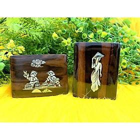 Mua Bộ Gương và lược cổ điển bằng gỗ xưa ( Hình Thật )