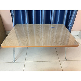 Bàn ngồi bệt vân gỗ gấp gọn-phủ bóng