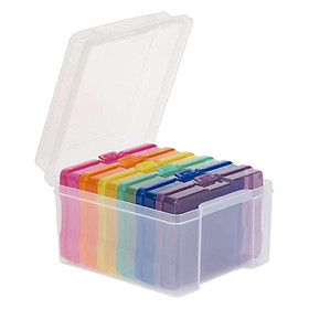 5x7 inch Photo Storage Box High- Craft Organizer Transparent