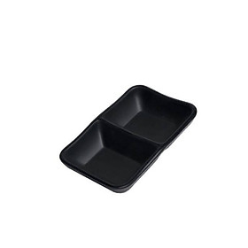 Mua Dĩa Nước Chấm 2 Ngăn  3 Ngăn Nhựa Melamine Màu Đen Cao Cấp - Duonghieu6789