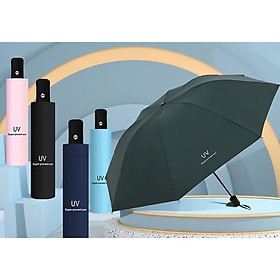 Mua Ô dù che mưa đi nắng 2 lớp phủ chống tia UV  ô che nắng 8 nan chống tia cực tím  dù che mưa chống thấm cao cấp - Henrysa