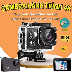 Hình ảnh Camera Hành Trình Chống Nước Chống Rung 4K Sports Ultra HD DV có Điều Khiển, Cam Ô Tô Xe Máy Xe Đạp, Action Cam Remote, Camera Hành Trình Gắn Mũ Bảo Hiểm, Camera phượt thể thao kết nối Wifi xem trực tiếp điện thoại