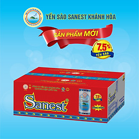 Nước Yến sào Khánh Hòa Sanest không đường lon 190ml - S003T30