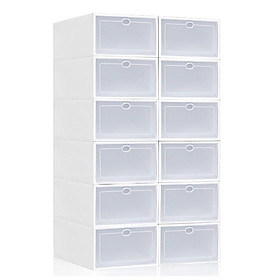 COMBO 6 HỘP NHỰA ĐỰNG GIÀY DÉP SANG TRỌNG - CỨNG CÁP - CHỐNG BỤI - CHỐNG ẨM MỐC - UY TÍN - CHẤT LƯỢNG NHẤT THỊ TRƯỜNG VIỆT NAM (Thay thế kệ giày, kệ dép)