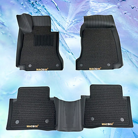 Thảm lót sàn ô tô 2 lớp cao cấp dành cho xe Mercedes Benz E 2016+ nhãn hiệu Macsim 3w