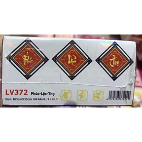 Mua Tranh đính đá Phúc Lộc Thọ LV372 (105x35) chưa đính