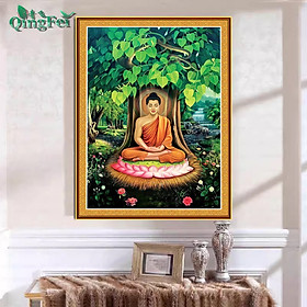 Mua Tranh thêu kín Phật thích ca E285  kích thước 60 x 80 cm