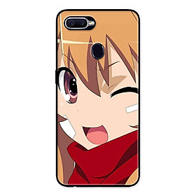 Ốp Lưng in cho Oppo F9 Mẫu Cô Gái Nheo Mắt - Hàng Chính Hãng