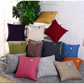 Mua Vỏ Gối tựa lưng  gối sofa Vải Bố Trơn Màu vải bố dày dặn