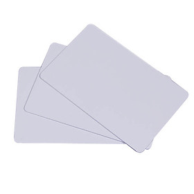 [ Set 10 thẻ] Phôi thẻ nhựa PVC trắng - Hàng nhập khẩu