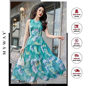 Đầm Maxi Nữ MY WAY Đi Biển Không Tay Họa Tiết Hoa Sang Trọng 9MD1128