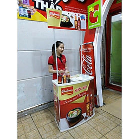 Mua Booth sampling nhựa  quầy bán hàng di động nhựa