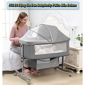 Nôi Di Động Đu Đưa BabyBecky Phiên Bản Deluxe Cao Cấp - Home and Garden