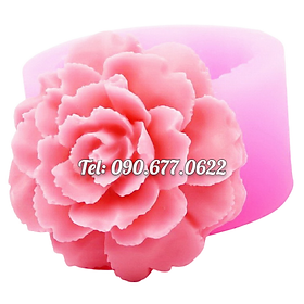 Khuôn silicone làm rau câu hoa cẩm chướng loại 7 cm - Mã số 1165