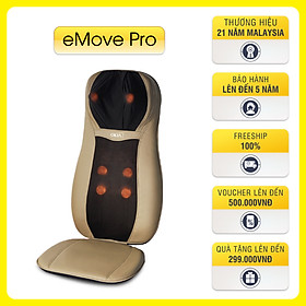 Đệm Massage OKIA eMove Pro KWH922 - Mát Xa Vai Gáy, Lưng, Mông, Đả Thông Khí Huyết, Giảm Căng Thẳng