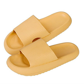 2023 Mùa Hè Mới Nam Nữ Dép EVA Đế Mềm Trong Nhà Nhà Giày Sandal Ánh Sáng Giày Đi Biển Chắc Chắn Giày chống Trơn Trượt Nhà Tắm Trượt Color: Style 2-white Shoe Size: 36-37(23cm)
