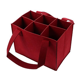 6 Bottle Christmas Storage Box Portable  Bottle Carrier for  Holder