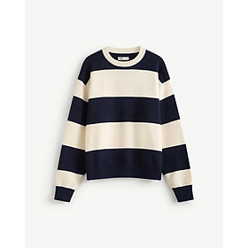 Áo Len Dệt Kim Nam Tay Dài Kẻ Sọc Form Loose - ROUTINE 10F25KNI010