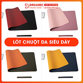 Mua Miếng Lót Bàn Làm Việc DeskPad Da Cỡ Lớn 120x60 Kiêm Bàn Di Chuột Máy Tính Mouse Pad Chống Nước Cao Cấp (2 mặt)