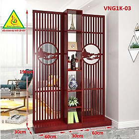 Mua Vách ngăn liền kệ 1 kệ 2 vách VNG1K-03- Nội thất lắp ráp Viễn Đông Adv