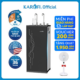 Máy lọc nước nóng lạnh Karofi KAD-I55 công nghệ làm lạnh Block 10 lõi lọc hàng chính hãng