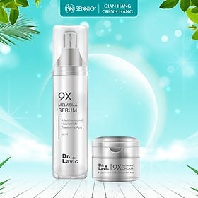 Bộ dưỡng da nám Dr.Lavic 9x Melasma dưỡng ẩm dưỡng trắng da xoá mờ sạm nám 2 sản phẩm DR975