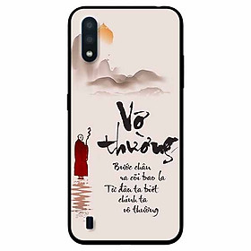 Ốp lưng in cho Samsung A01 Mẫu Vô Thường Bước Chân