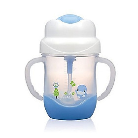Bình Uống Nước Ống Hút Có Tay Cầm Bằng Nhựa PP KuKu KU5472 - 200ml