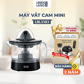 Máy vắt cam mini Lebenlang LBL3383 công suất 40W, dung tích 500ml, bảo hành 2 năm - hàng chính hãng