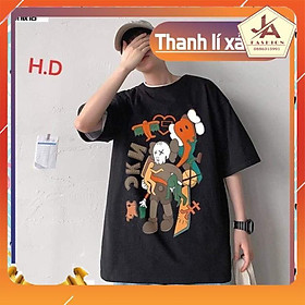 Áo thun tay lỡ NYC in 5D, áo phông hè form thụng cổ tròn unisex thời trang nam nữ, nhóm,cặp đôi chất cotton mát ulzzang