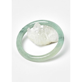 Vòng cẩm thạch xanh lá bản tròn ni 54 mệnh hỏa, mộc - Ngọc Quý Gemstones