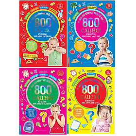 Combo giáo dục sớm phát triển trí não - 800 câu hỏi