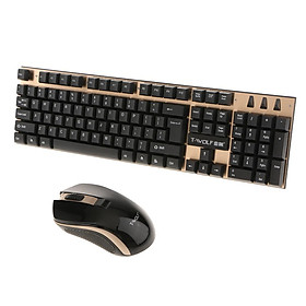 2.4G Wireless Keyboard+Slim Optical Mouse Mice for PC Computer Laptop