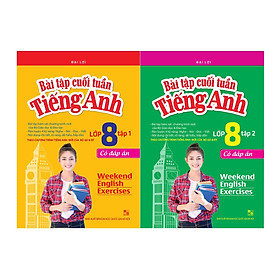 Ảnh bìa Bài Tập Cuối Tuần Tiếng Anh Lớp 8 2 Tập - Có Đáp Án