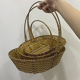 Mua Rổ mây oval đựng hoa quả bánh kẹo hoặc vật dụng trong spa