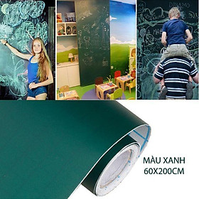 Mua BẢNG DÁN TƯỜNG BẰNG NHỰA PVC LOẠI 60X200CM  60x100CM (CÓ MÀU ĐEN  Trắng  xanh)