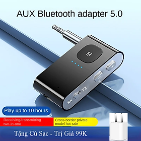 ROGTZ - Bộ Thu Phát Bluetooth 5.0 BR02 Tích Hợp Micro, Hỗ Trợ Thẻ Nhớ Lên Tới 32Gb, Pin 500mAh Chơi Nhạc 10h. 3 In1 Bluetooth Receiver Audio Transmitter Wired Headset Speaker Amplifier Computer TV Upgrade To Bluetooth Using In Car - Hàng Chính Hãng