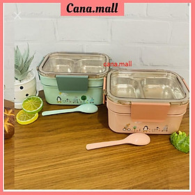 Mua Hộp cơm trưa inox 2 tầng giữ nhiệt  Hộp cơm hai tầng   hộp cơm văn phòng