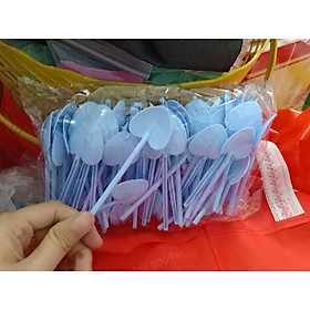 Combo 100 xẻng tim mini múc bột, múc kem siêu xinh