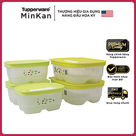 Bộ hộp trữ mát có hút hô hấp Tupperware Ventsmart Five Star (Set 5)